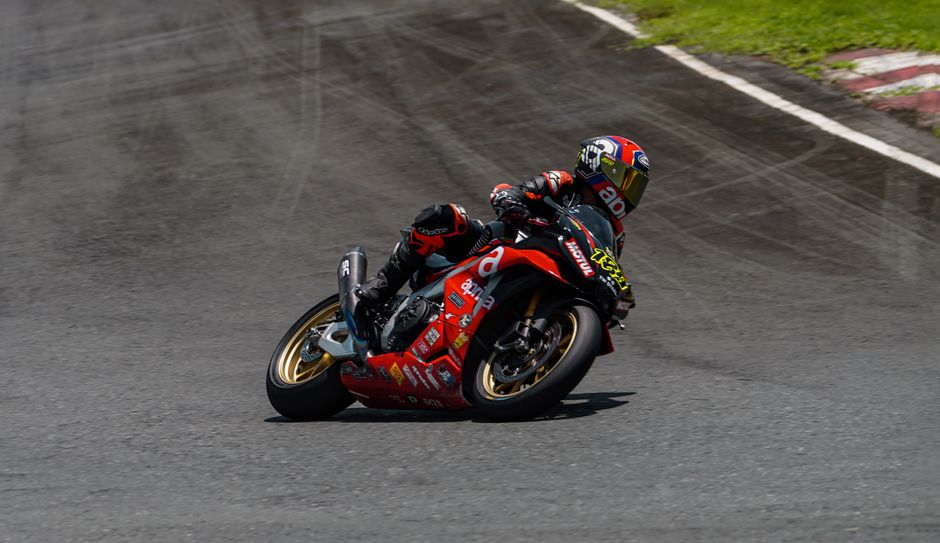 Dynamic action shot of WorldSBK race at Mandalika Circuit, 2026 season