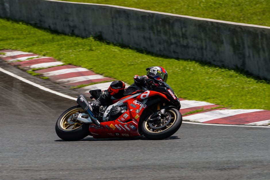 Detailed angle of Yamaha team's pit lane preparations at WorldSBK