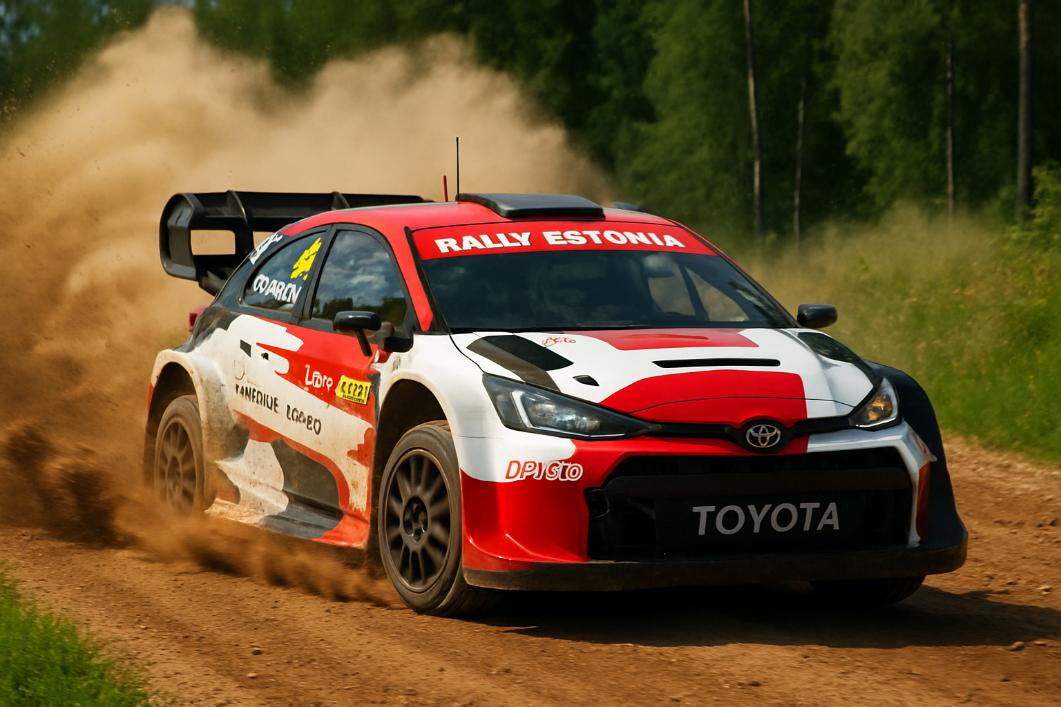 Rally Estonia 2026, dynamic, Elfyn Evans, Toyota GR, action shot