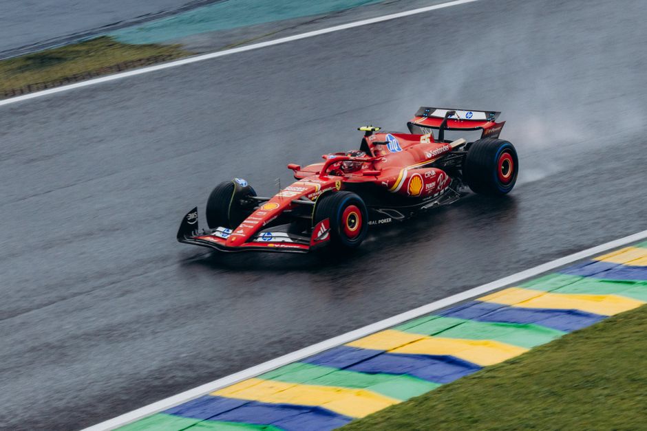 F1 podium 2026, speed blur, tire marks