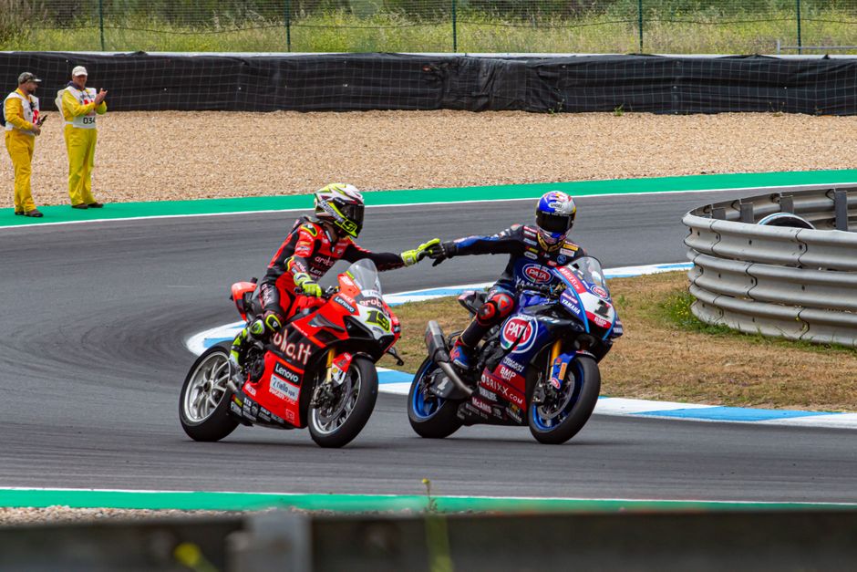 Dynamic photo of Pedro Acosta in action, 2026 MotoGP season, KTM bike, cornering at high speed