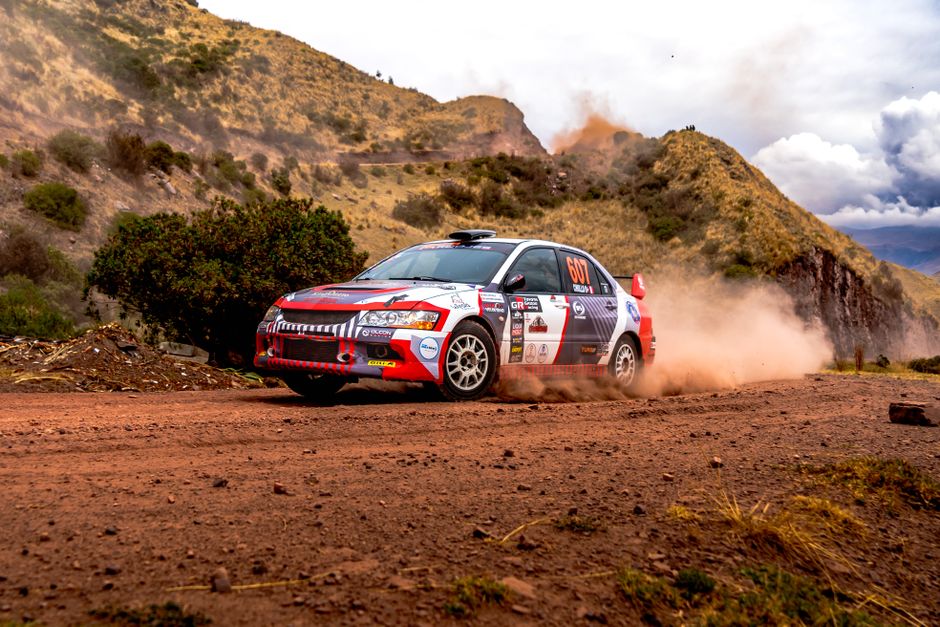 Thierry Neuville in action at Rally Kenya 2026, dynamic angle, dust clouds, rally car speed