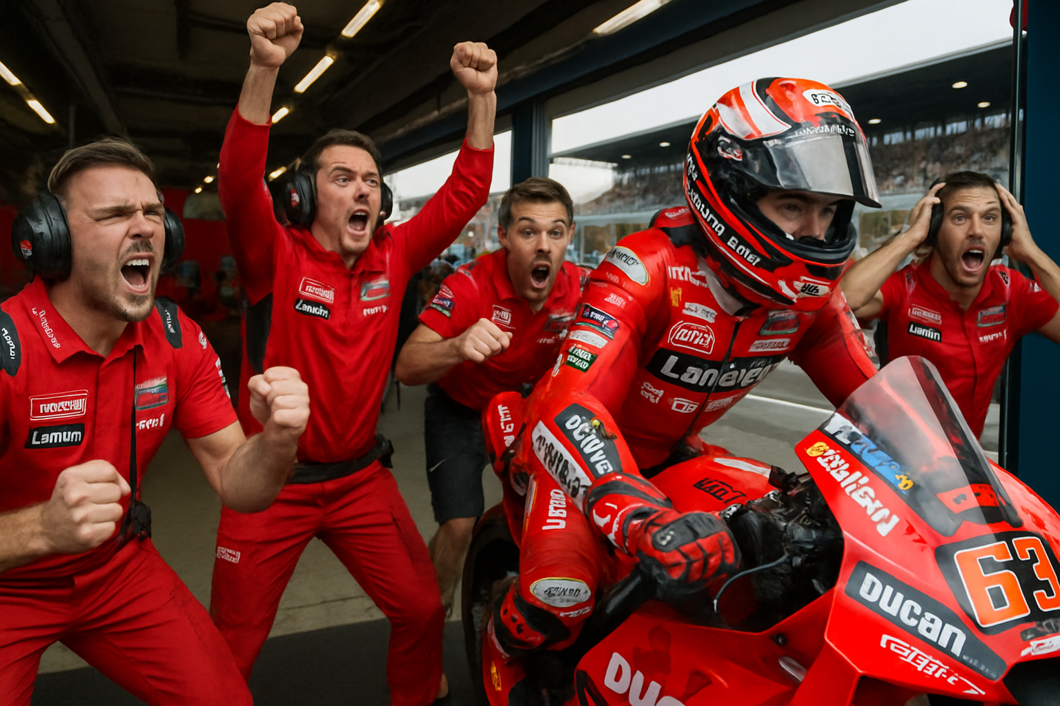 Pit lane strategy, Ducati team reactions, MotoGP 2026